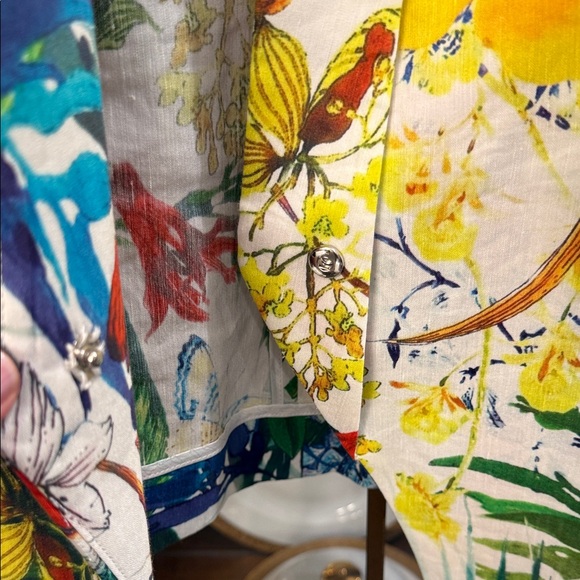 Floral Print Blazer with Vibrant Colors - Picture 6 of 13